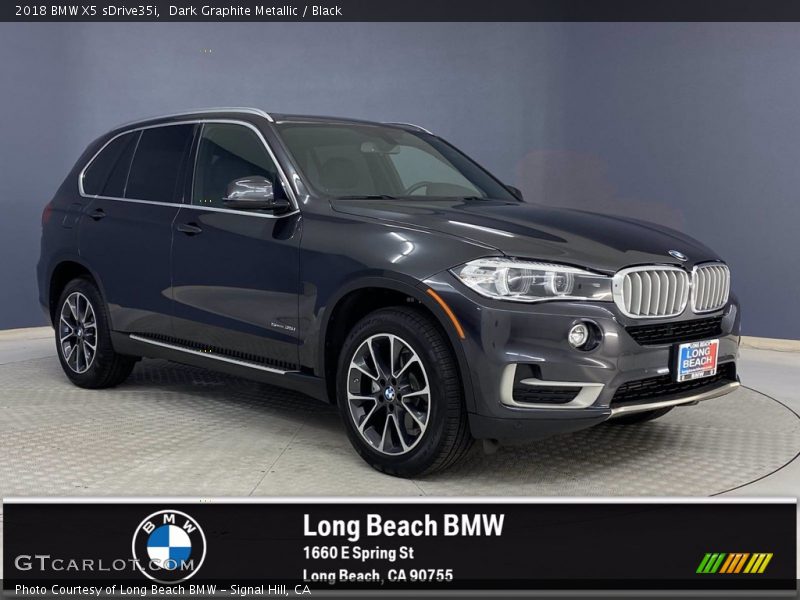 Dark Graphite Metallic / Black 2018 BMW X5 sDrive35i