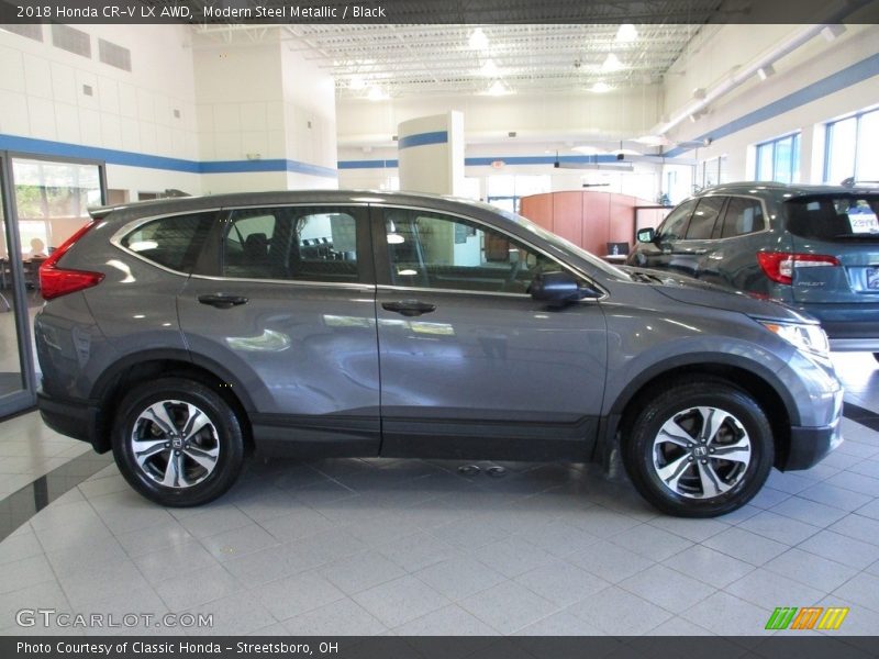 Modern Steel Metallic / Black 2018 Honda CR-V LX AWD