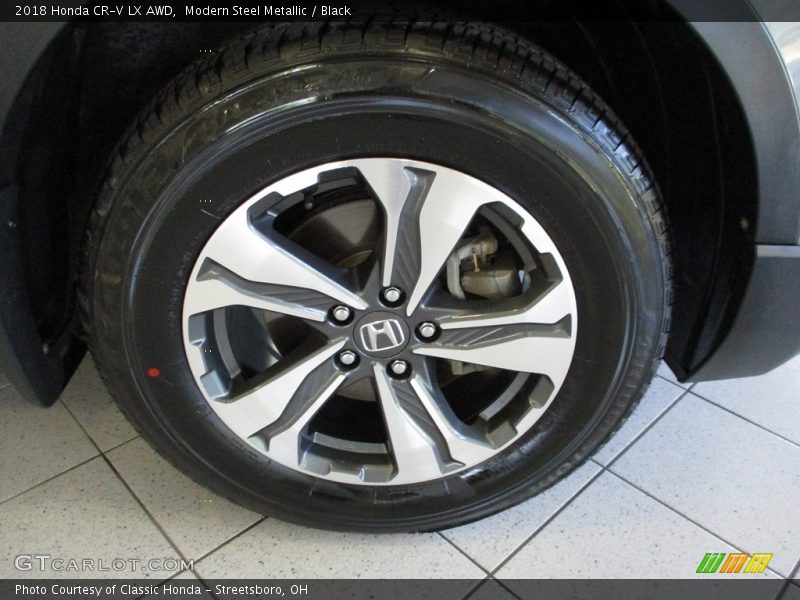 Modern Steel Metallic / Black 2018 Honda CR-V LX AWD