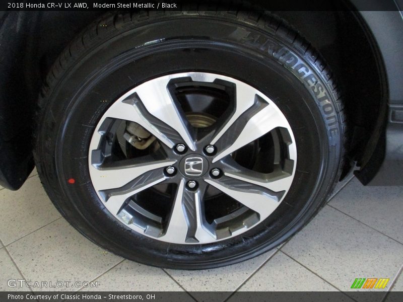 Modern Steel Metallic / Black 2018 Honda CR-V LX AWD