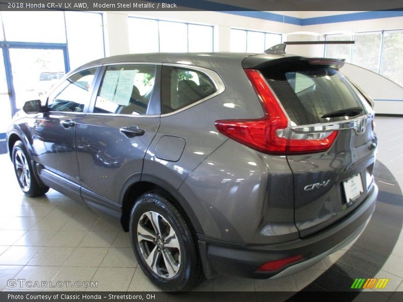 Modern Steel Metallic / Black 2018 Honda CR-V LX AWD