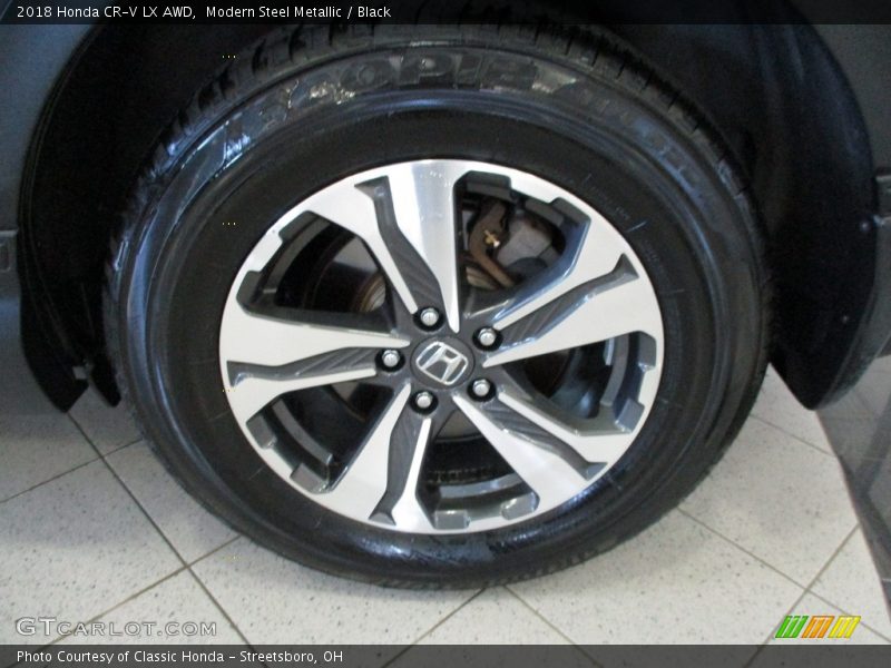 Modern Steel Metallic / Black 2018 Honda CR-V LX AWD