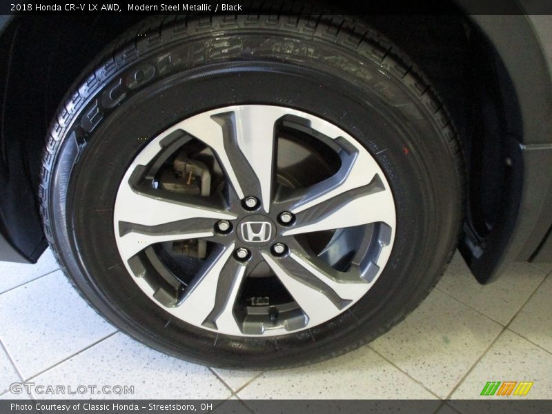 Modern Steel Metallic / Black 2018 Honda CR-V LX AWD