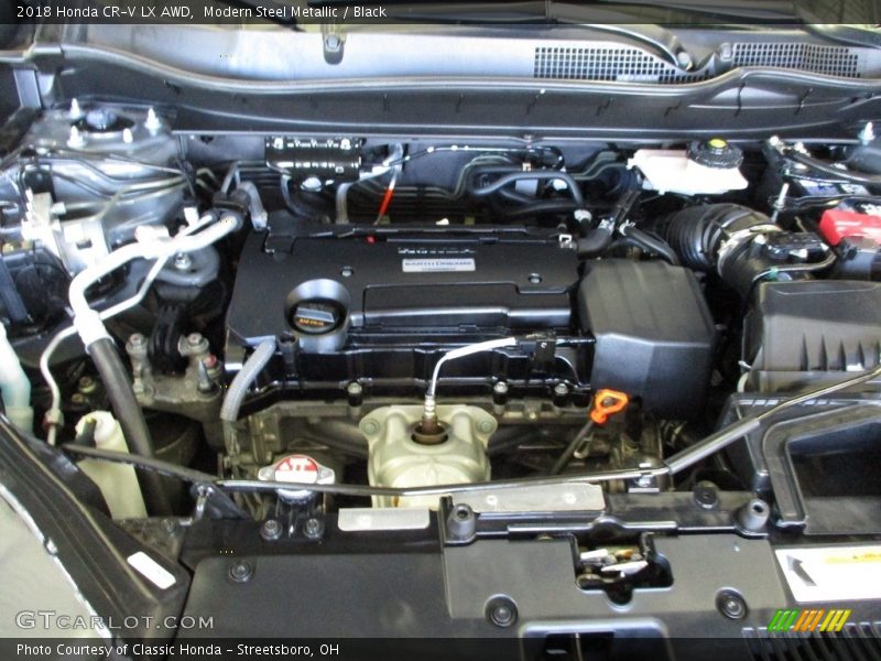 Modern Steel Metallic / Black 2018 Honda CR-V LX AWD