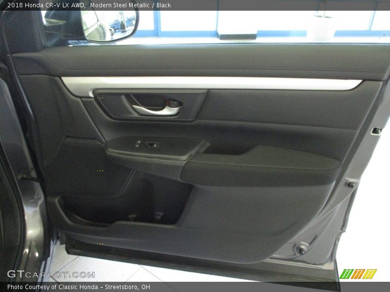 Modern Steel Metallic / Black 2018 Honda CR-V LX AWD