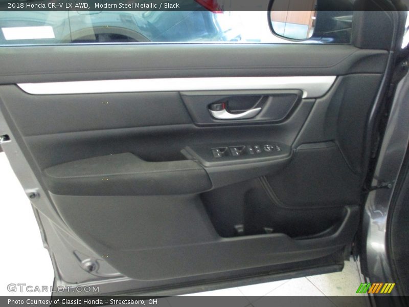 Modern Steel Metallic / Black 2018 Honda CR-V LX AWD