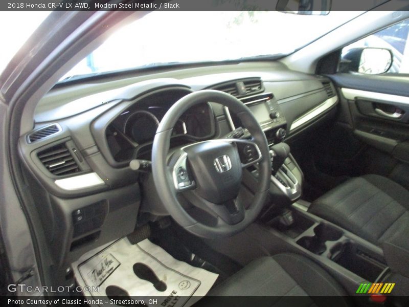 Modern Steel Metallic / Black 2018 Honda CR-V LX AWD
