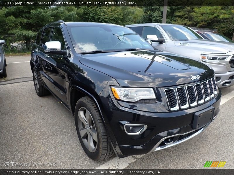 Brilliant Black Crystal Pearl / Black 2016 Jeep Grand Cherokee Overland 4x4