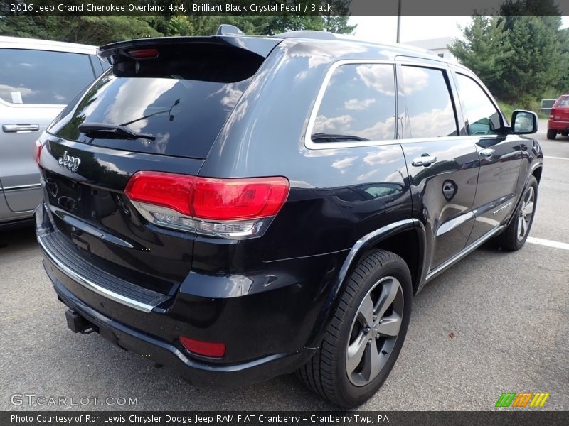 Brilliant Black Crystal Pearl / Black 2016 Jeep Grand Cherokee Overland 4x4