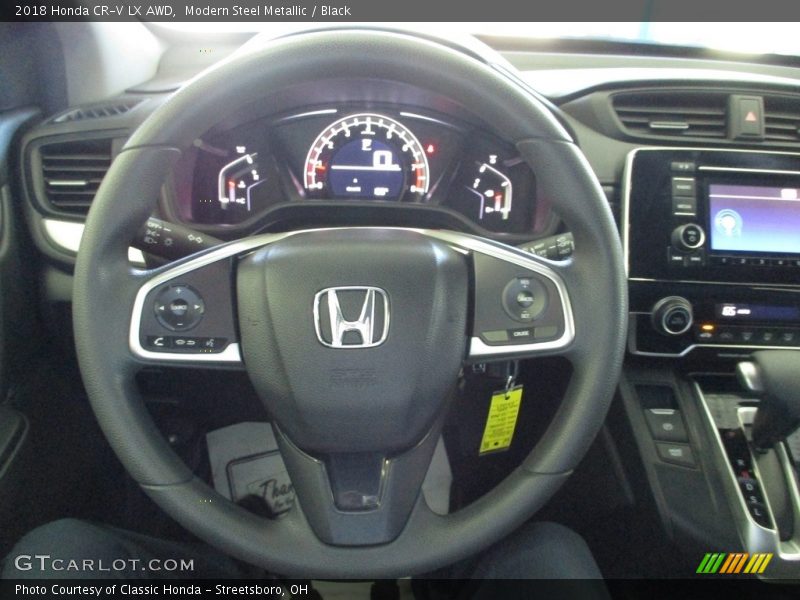Modern Steel Metallic / Black 2018 Honda CR-V LX AWD