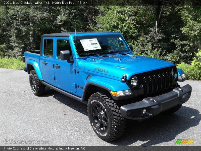 Hydro Blue Pearl / Black 2021 Jeep Gladiator Willys 4x4