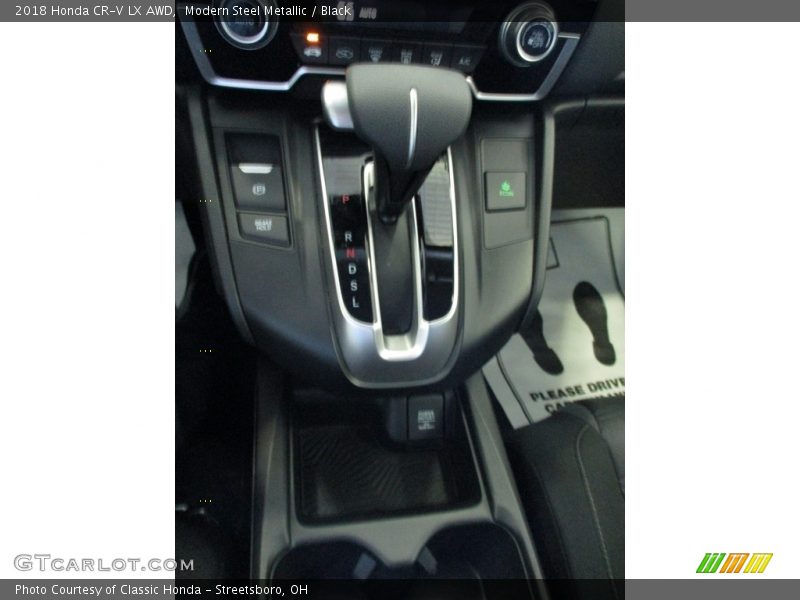 Modern Steel Metallic / Black 2018 Honda CR-V LX AWD