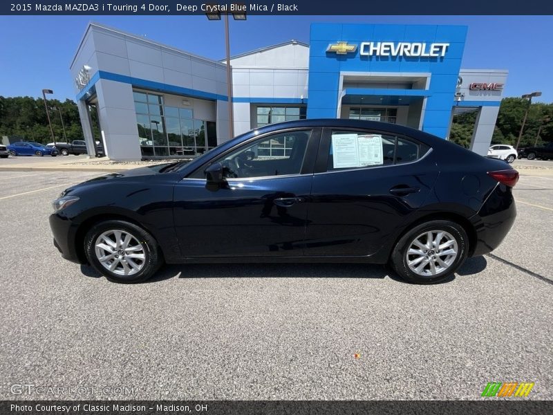 Deep Crystal Blue Mica / Black 2015 Mazda MAZDA3 i Touring 4 Door