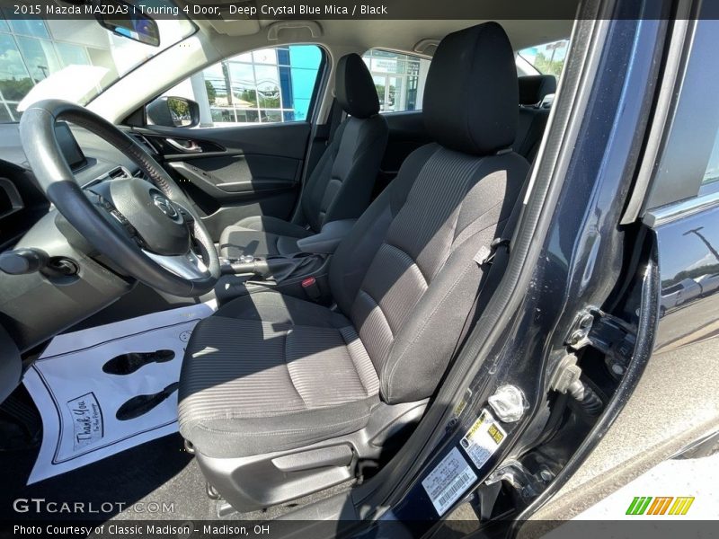 Deep Crystal Blue Mica / Black 2015 Mazda MAZDA3 i Touring 4 Door