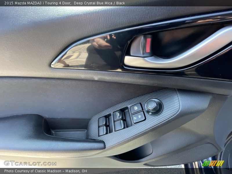 Deep Crystal Blue Mica / Black 2015 Mazda MAZDA3 i Touring 4 Door