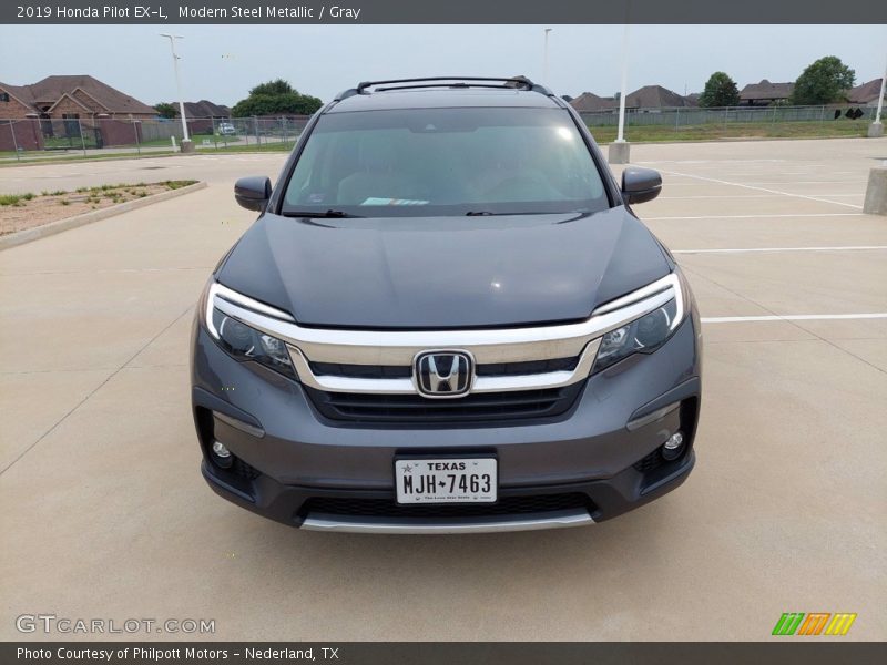 Modern Steel Metallic / Gray 2019 Honda Pilot EX-L