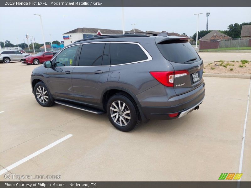 Modern Steel Metallic / Gray 2019 Honda Pilot EX-L