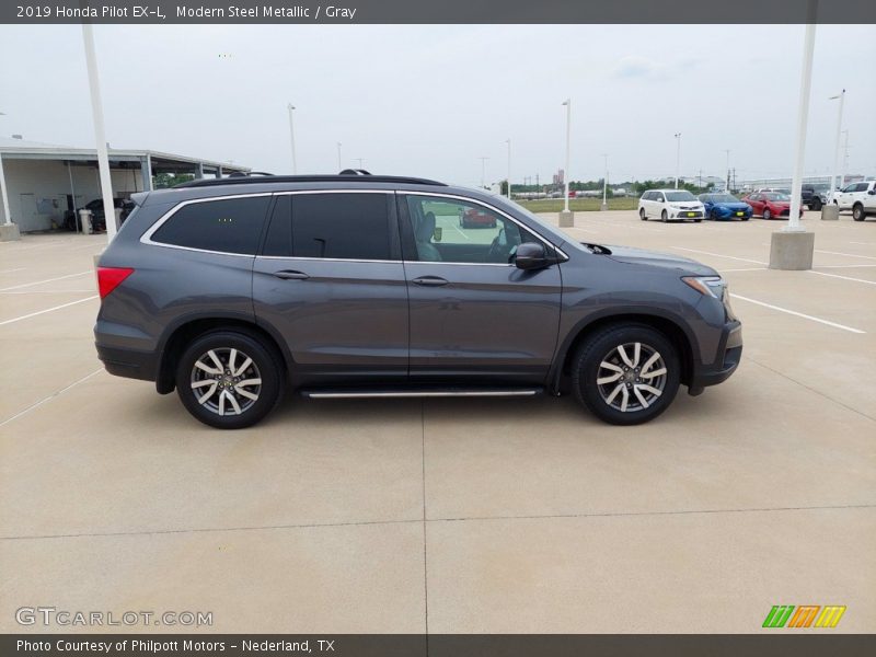 Modern Steel Metallic / Gray 2019 Honda Pilot EX-L