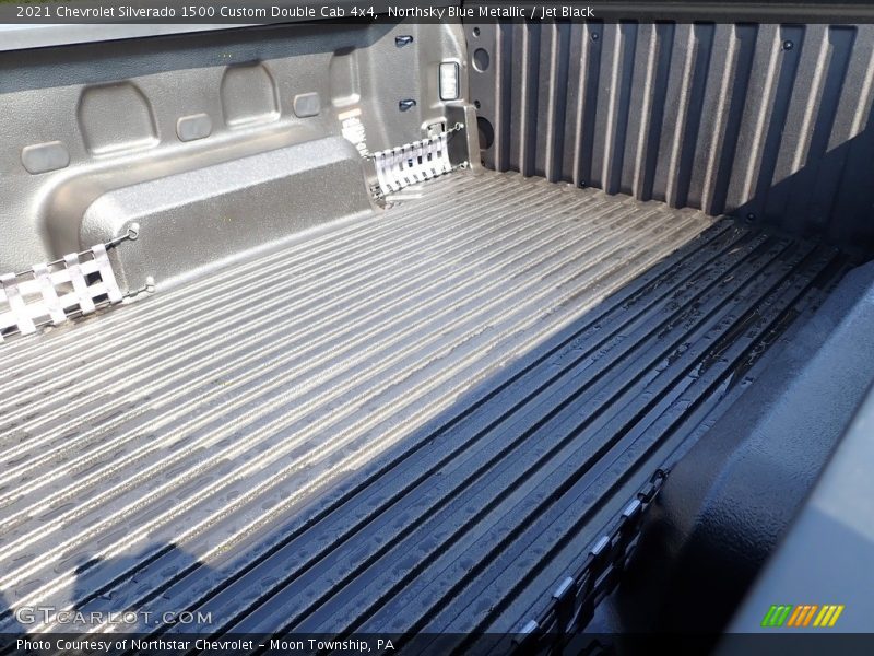 Northsky Blue Metallic / Jet Black 2021 Chevrolet Silverado 1500 Custom Double Cab 4x4