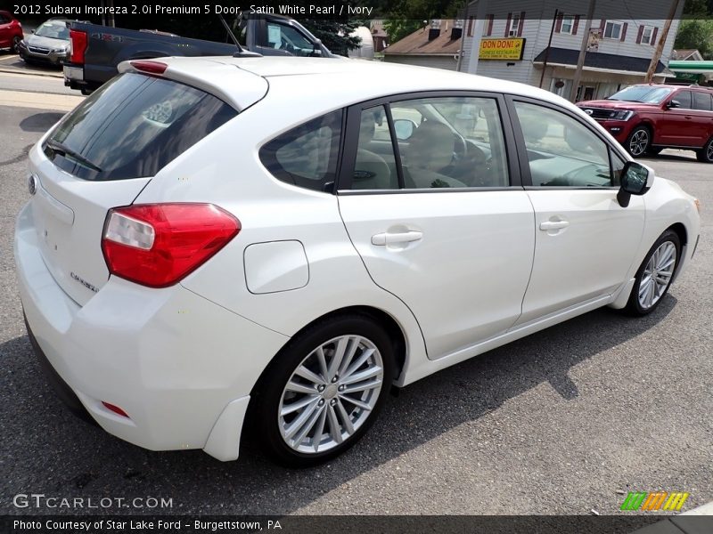 Satin White Pearl / Ivory 2012 Subaru Impreza 2.0i Premium 5 Door