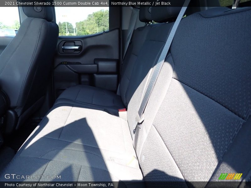 Northsky Blue Metallic / Jet Black 2021 Chevrolet Silverado 1500 Custom Double Cab 4x4