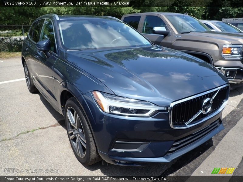 Denim Blue Metallic / Charcoal 2021 Volvo XC60 T5 AWD Momentum