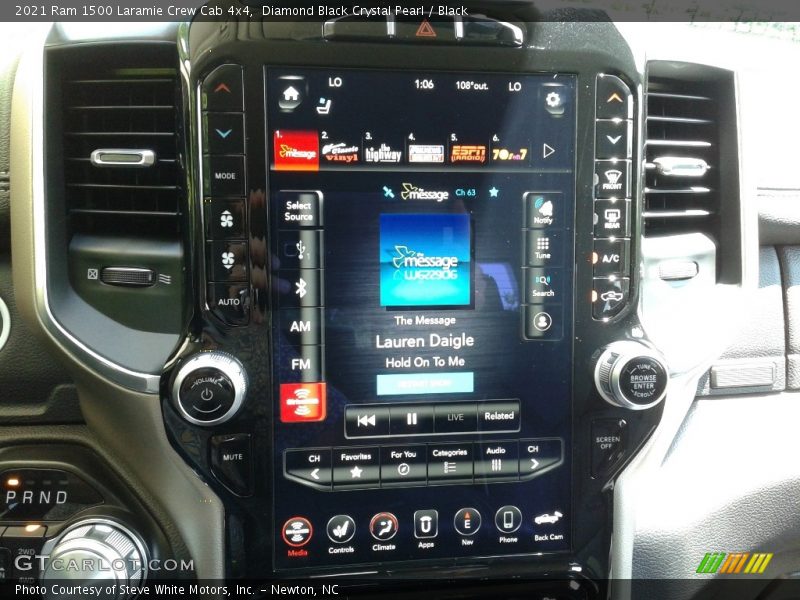 Diamond Black Crystal Pearl / Black 2021 Ram 1500 Laramie Crew Cab 4x4