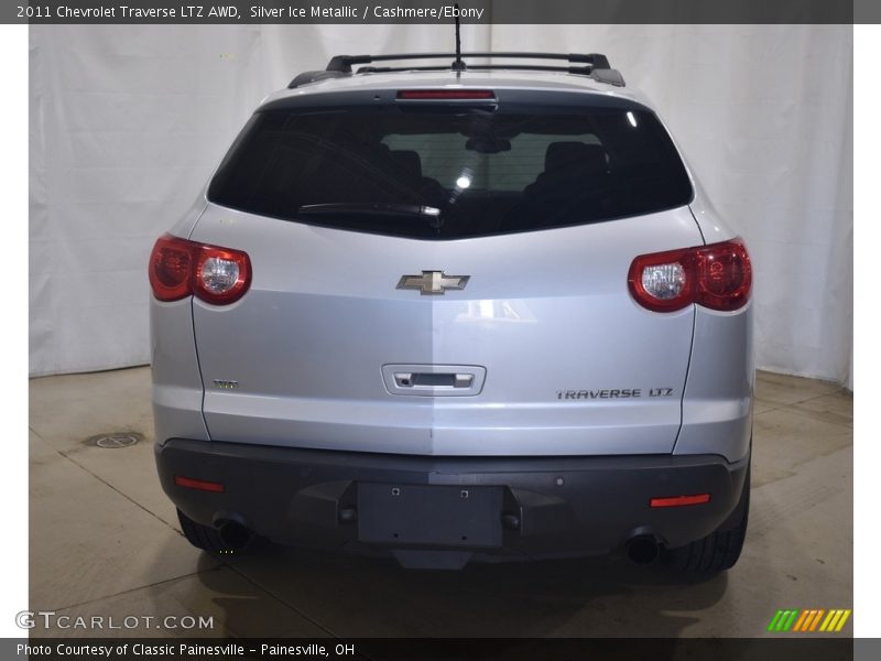 Silver Ice Metallic / Cashmere/Ebony 2011 Chevrolet Traverse LTZ AWD