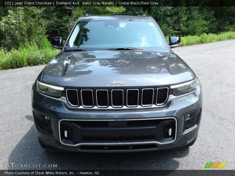 Baltic Gray Metallic / Global Black/Steel Gray 2021 Jeep Grand Cherokee L Overland 4x4
