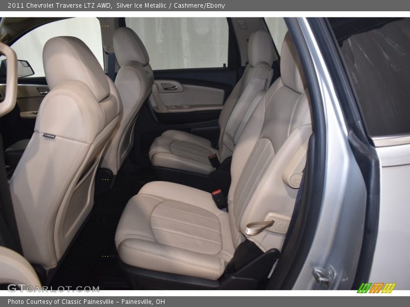 Silver Ice Metallic / Cashmere/Ebony 2011 Chevrolet Traverse LTZ AWD