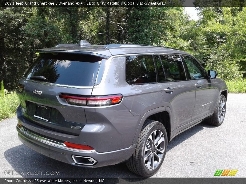 Baltic Gray Metallic / Global Black/Steel Gray 2021 Jeep Grand Cherokee L Overland 4x4