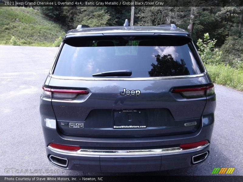Baltic Gray Metallic / Global Black/Steel Gray 2021 Jeep Grand Cherokee L Overland 4x4