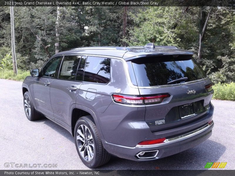 Baltic Gray Metallic / Global Black/Steel Gray 2021 Jeep Grand Cherokee L Overland 4x4