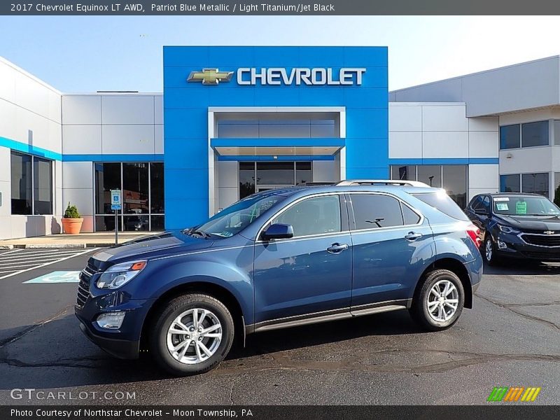 Patriot Blue Metallic / Light Titanium/Jet Black 2017 Chevrolet Equinox LT AWD
