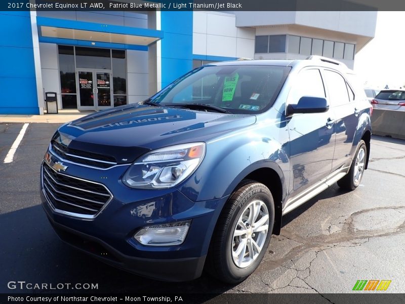 Patriot Blue Metallic / Light Titanium/Jet Black 2017 Chevrolet Equinox LT AWD