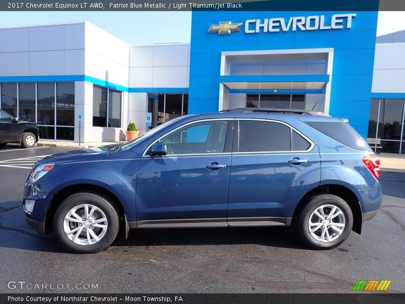 Patriot Blue Metallic / Light Titanium/Jet Black 2017 Chevrolet Equinox LT AWD