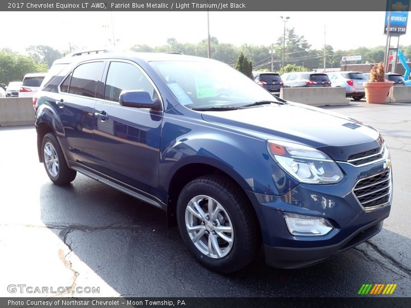 Patriot Blue Metallic / Light Titanium/Jet Black 2017 Chevrolet Equinox LT AWD