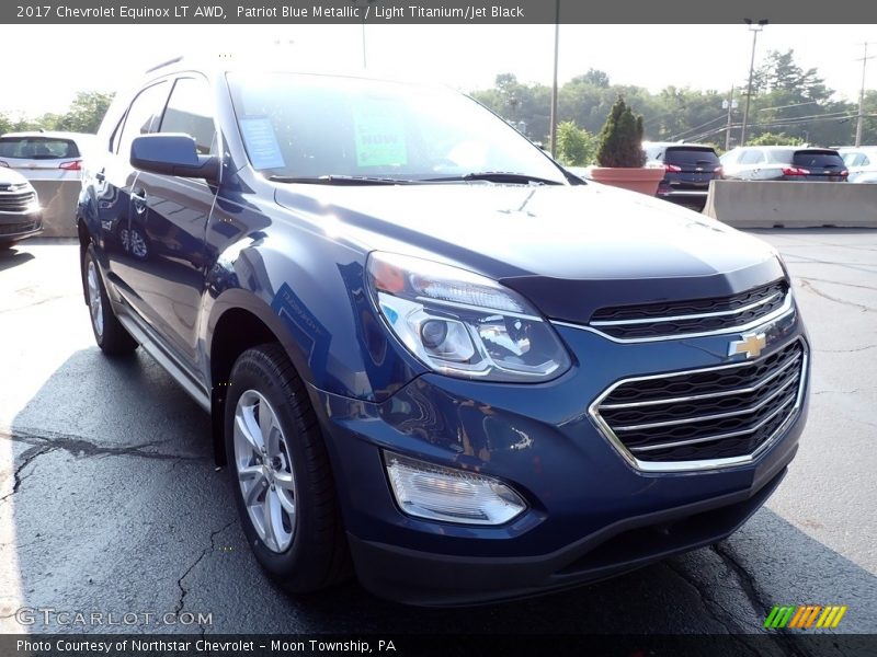 Patriot Blue Metallic / Light Titanium/Jet Black 2017 Chevrolet Equinox LT AWD
