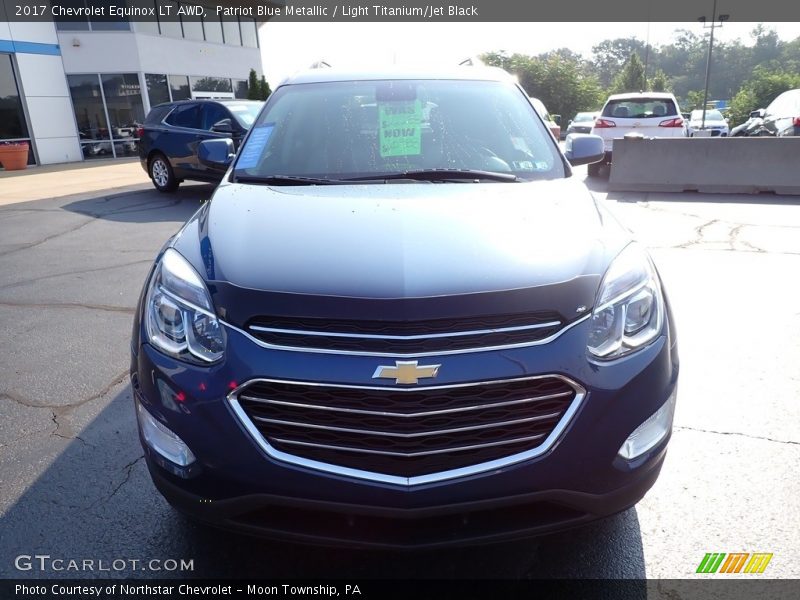 Patriot Blue Metallic / Light Titanium/Jet Black 2017 Chevrolet Equinox LT AWD