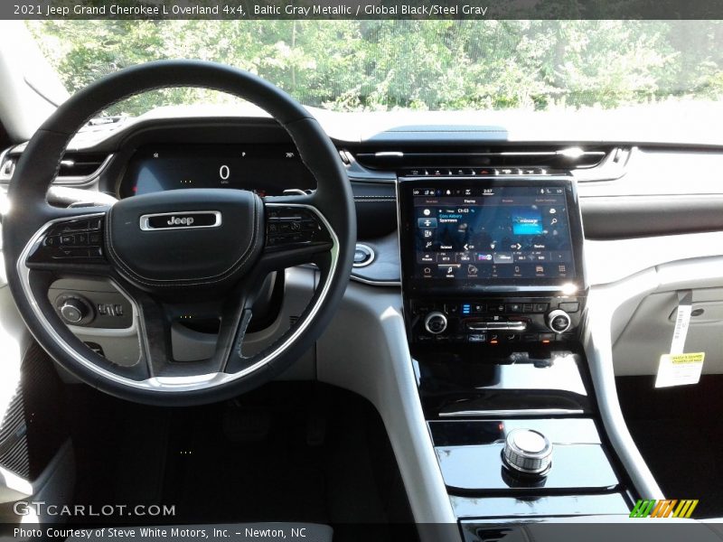 Baltic Gray Metallic / Global Black/Steel Gray 2021 Jeep Grand Cherokee L Overland 4x4