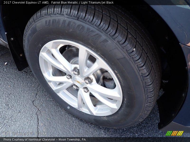 Patriot Blue Metallic / Light Titanium/Jet Black 2017 Chevrolet Equinox LT AWD