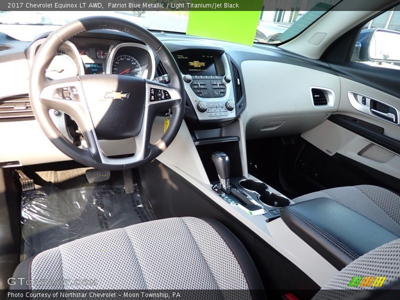 Patriot Blue Metallic / Light Titanium/Jet Black 2017 Chevrolet Equinox LT AWD