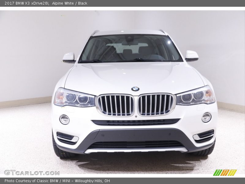 Alpine White / Black 2017 BMW X3 xDrive28i