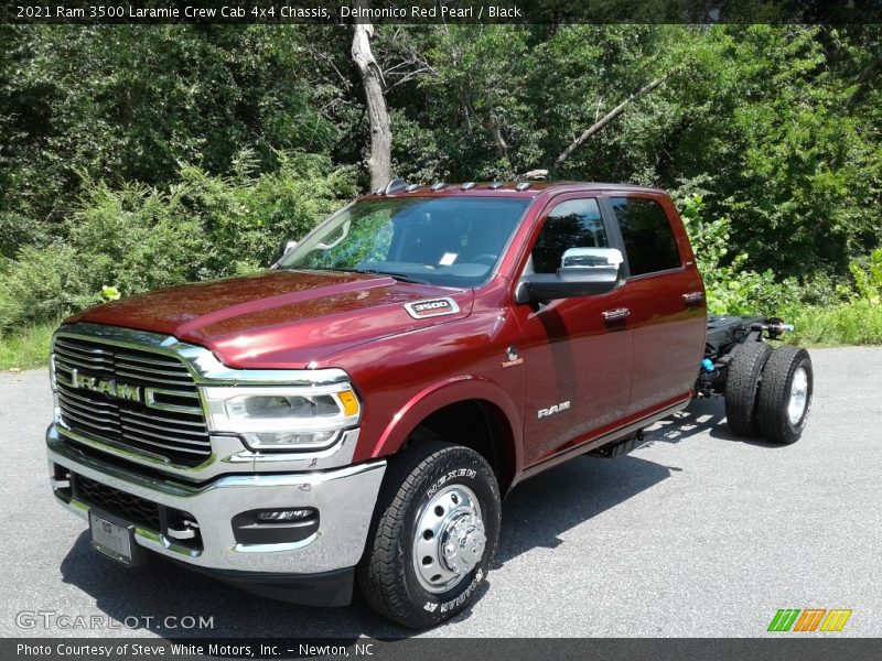 Delmonico Red Pearl / Black 2021 Ram 3500 Laramie Crew Cab 4x4 Chassis