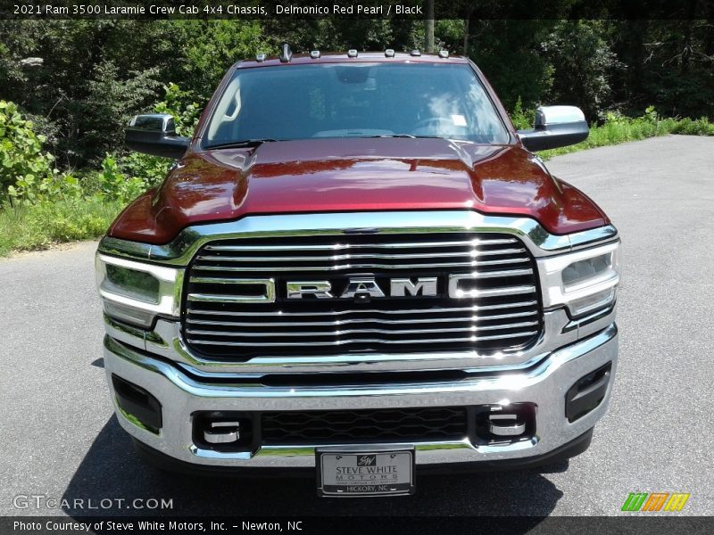 Delmonico Red Pearl / Black 2021 Ram 3500 Laramie Crew Cab 4x4 Chassis