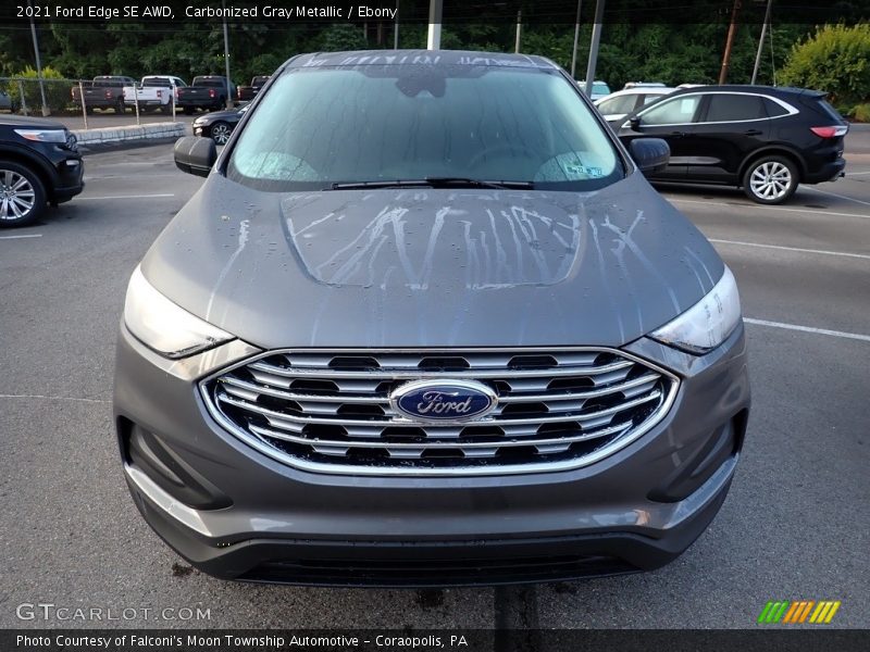 Carbonized Gray Metallic / Ebony 2021 Ford Edge SE AWD