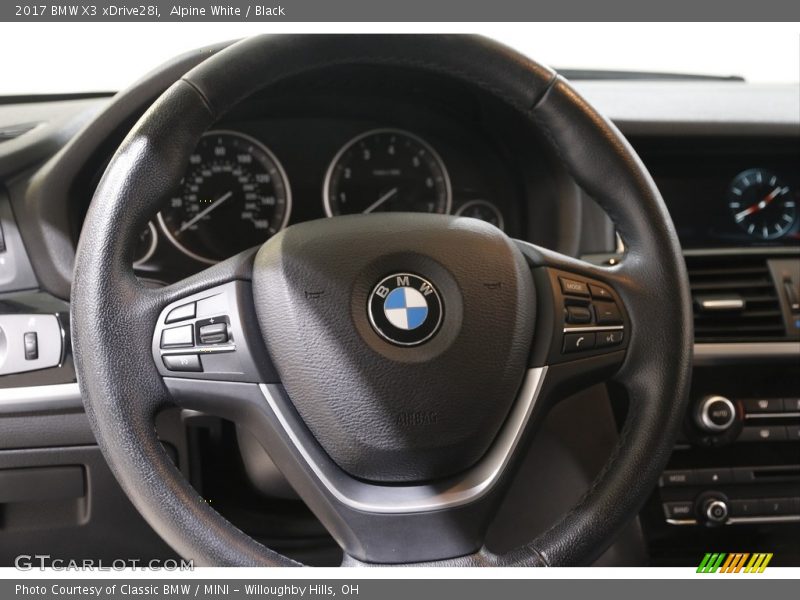 Alpine White / Black 2017 BMW X3 xDrive28i