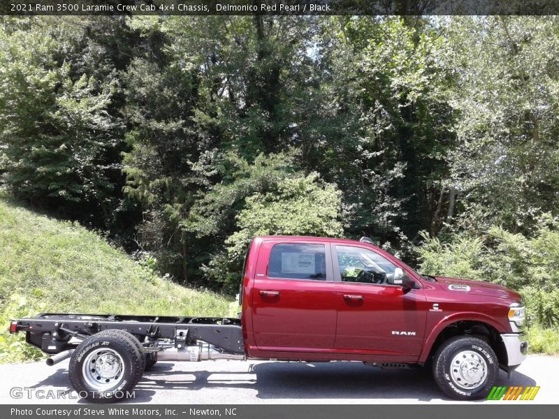 Delmonico Red Pearl / Black 2021 Ram 3500 Laramie Crew Cab 4x4 Chassis