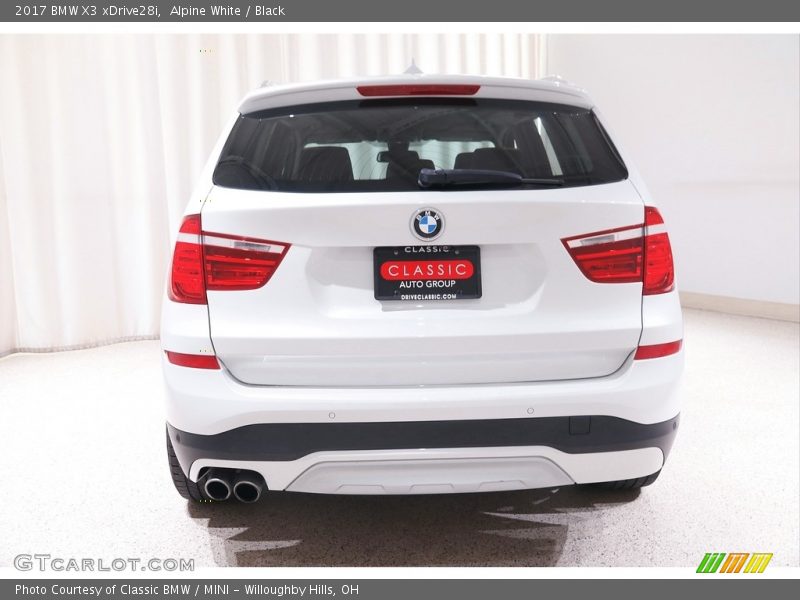 Alpine White / Black 2017 BMW X3 xDrive28i