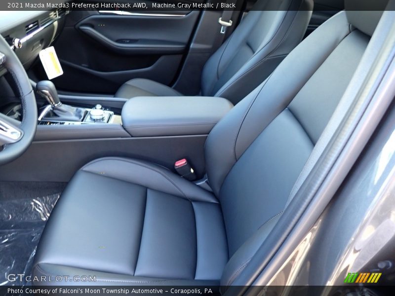 Machine Gray Metallic / Black 2021 Mazda Mazda3 Preferred Hatchback AWD